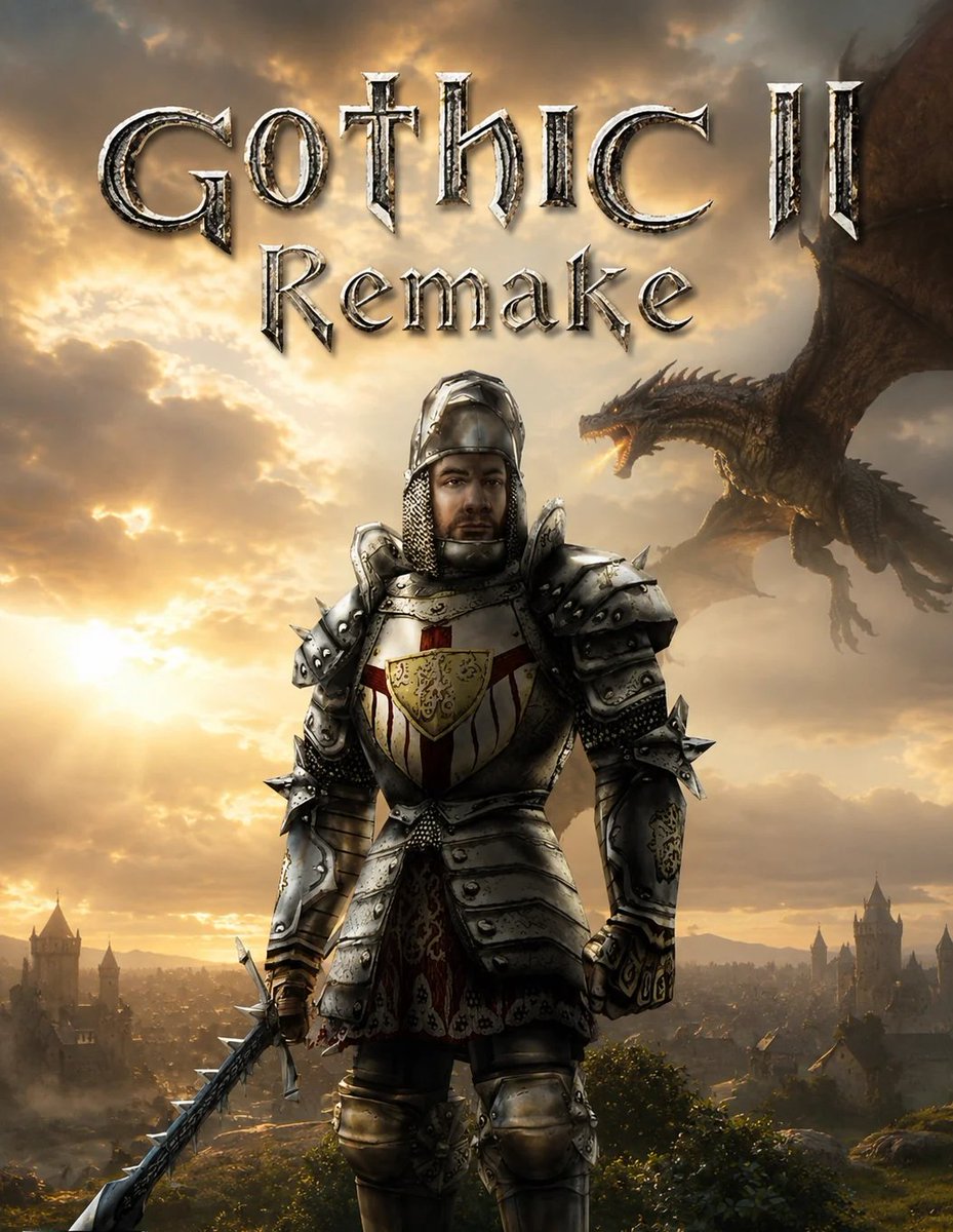 KKohnyu's tweet photo. @gothicthegame @AlkimiaGameDev  One question, when Gothic 2 remake? https://t.co/0yaQAB3Vk2