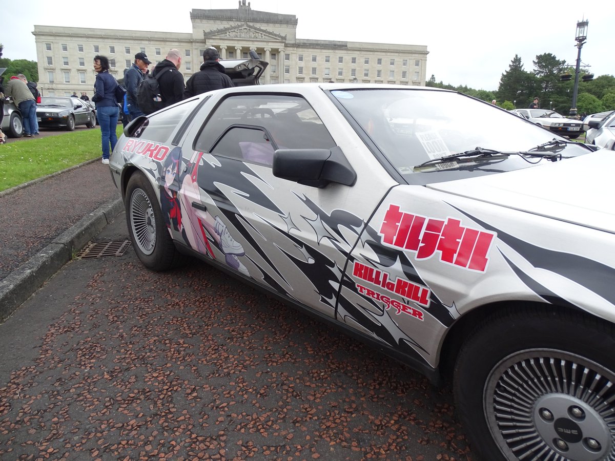 StripeyMiata's tweet photo. DeLoreans of Stormont #DeLorean #EuroFest #DeLoreanRevival #ShotOnSony https://t.co/U3ypNdp2s0