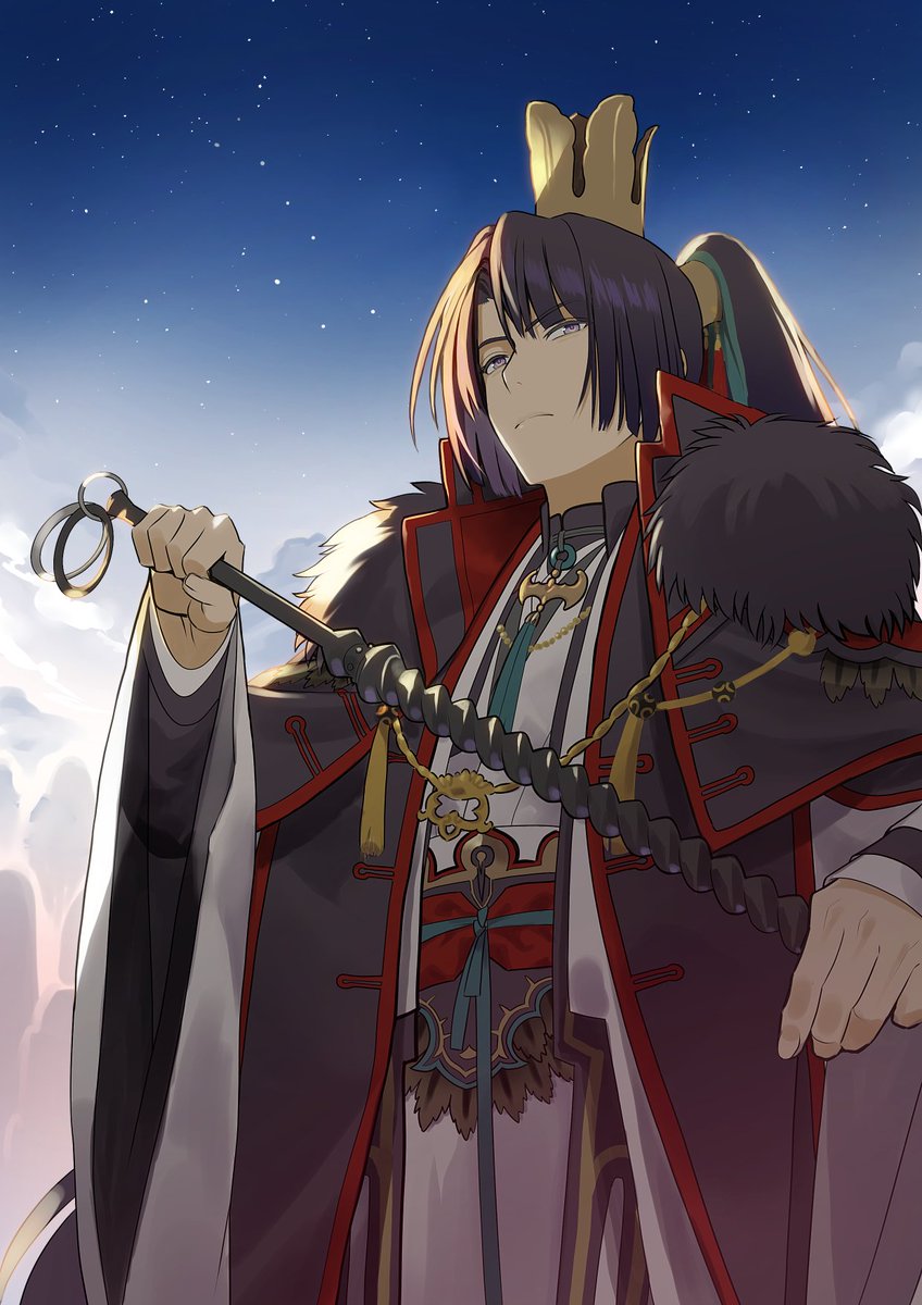 cp_muzi23's tweet photo. FGO 太公望
戴冠のポニテスタイル https://t.co/NWVyAUf9cG