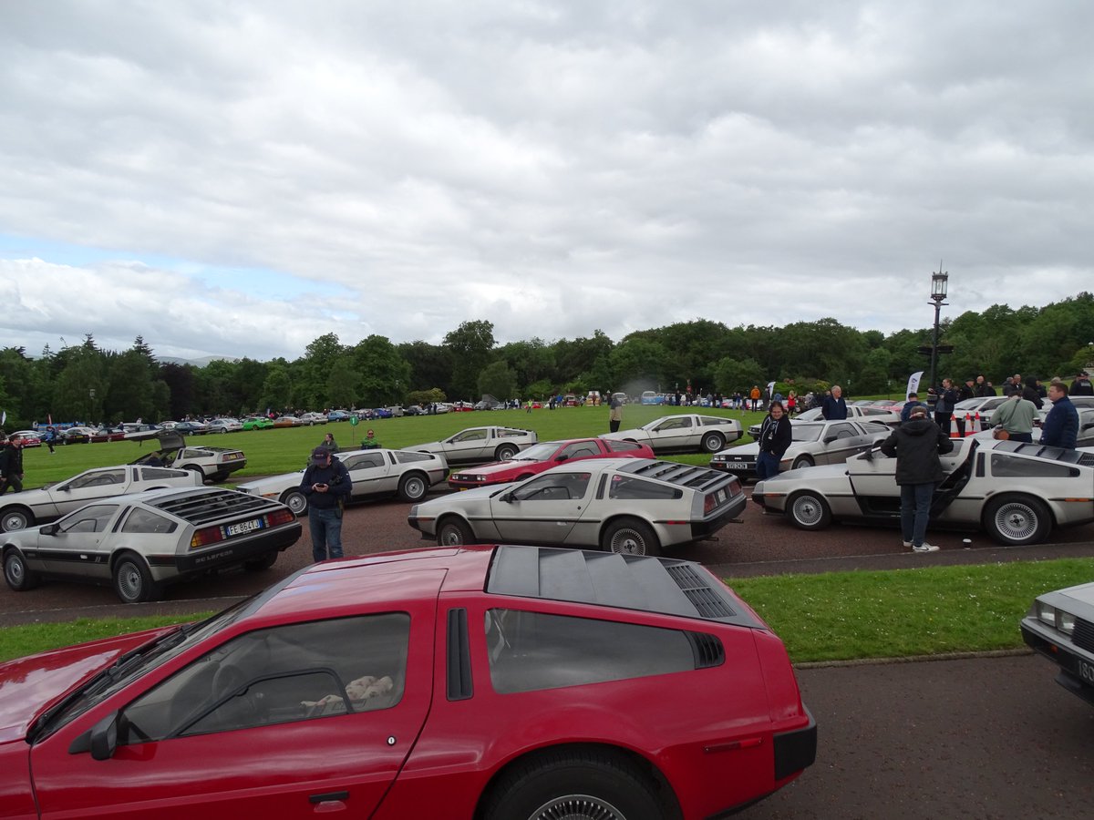 StripeyMiata's tweet photo. DeLoreans of Stormont #DeLorean #EuroFest #DeLoreanRevival #ShotOnSony https://t.co/ZgxS9jvWFK