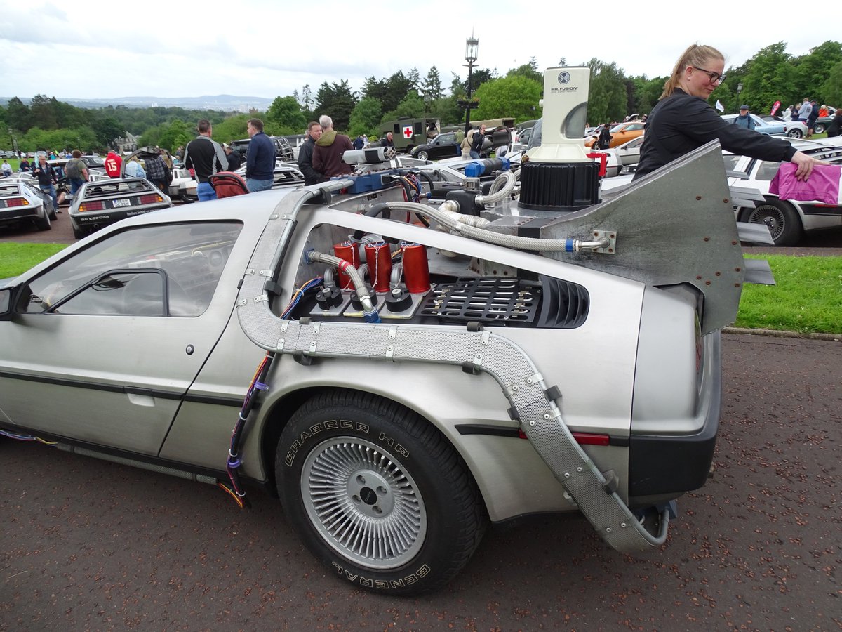 StripeyMiata's tweet photo. DeLoreans of Stormont #DeLorean #EuroFest #DeLoreanRevival #ShotOnSony https://t.co/TeEs3Sjdxg