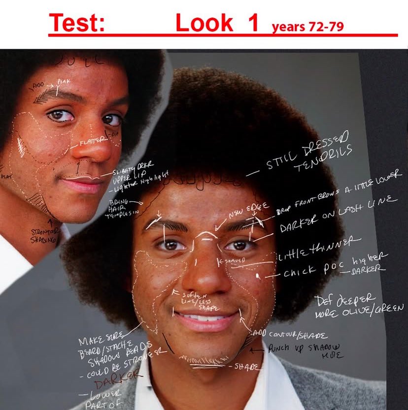 JaafarJNews's tweet photo. Bill Corso, o maquiador de Jaafar para o filme “Michael” e seus estudos. 

Bill explicou no seu IG que o objetivo não era transformar Jaafar em uma cópia exata de Michael, mas encontrar um equilíbrio entre preservar a identidade dele e aproxima-lo visualmente de Michael. https://t.co/y7yyZ2MTnj