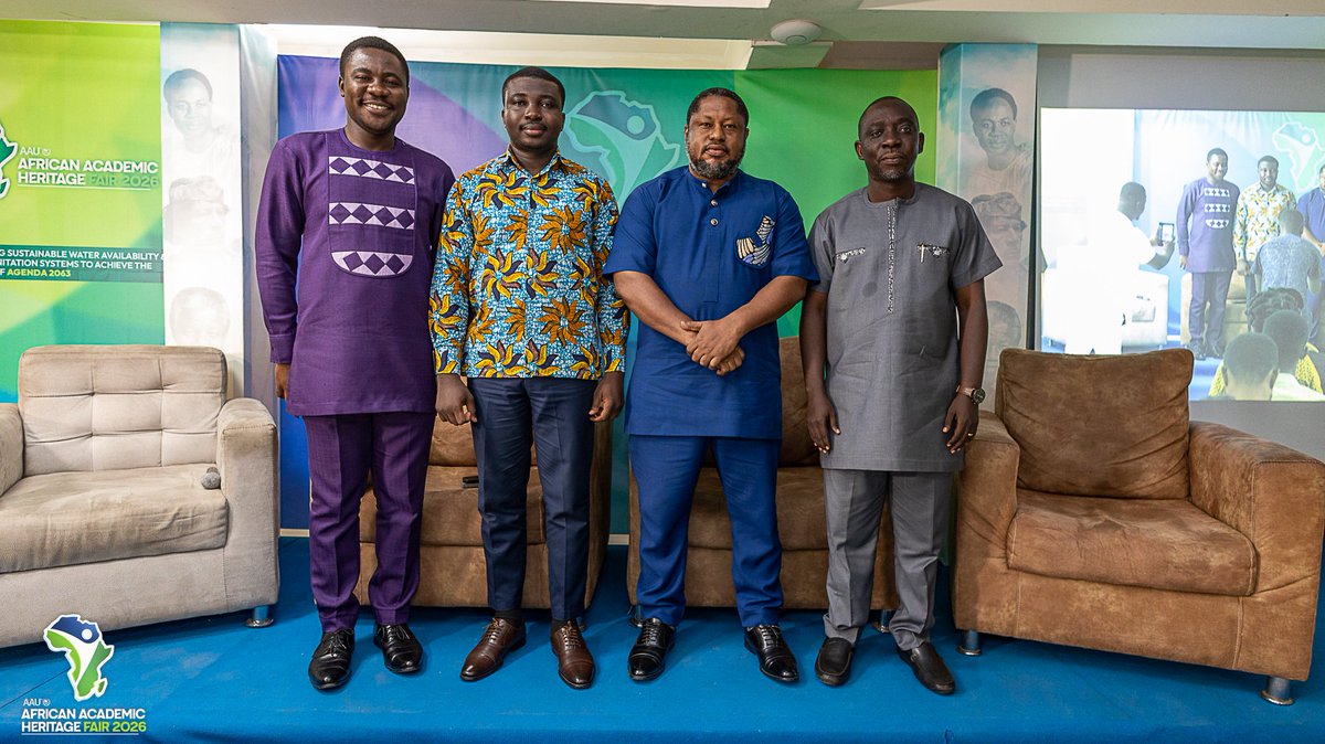 AautvU's tweet photo. At the African Academic Heritage Fair 2026, experts are unpacking Water Security & Safe Sanitation as the foundation for human capital and climate-resilient development in Africa.
#AAHF2026 #AUDay https://t.co/JW1XpiJEzz