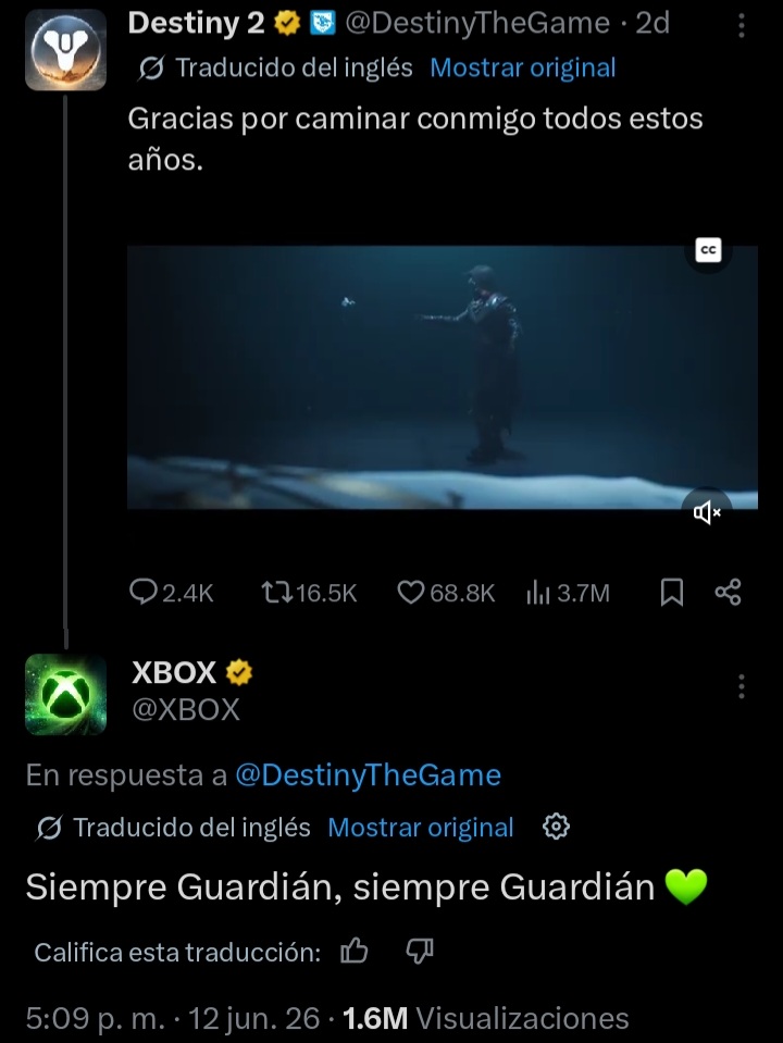 Valkyrie_Roux's tweet photo. Acaso será un pequeño guiño de parte de XBOX para comprar la IP de Destiny y salvarlo de las garras de Bungie y Playstation. Ojalá que sí. Soñar no cuesta nada. #SaveDestiny #WeWantDestiny3 https://t.co/Eu9BzljRiY