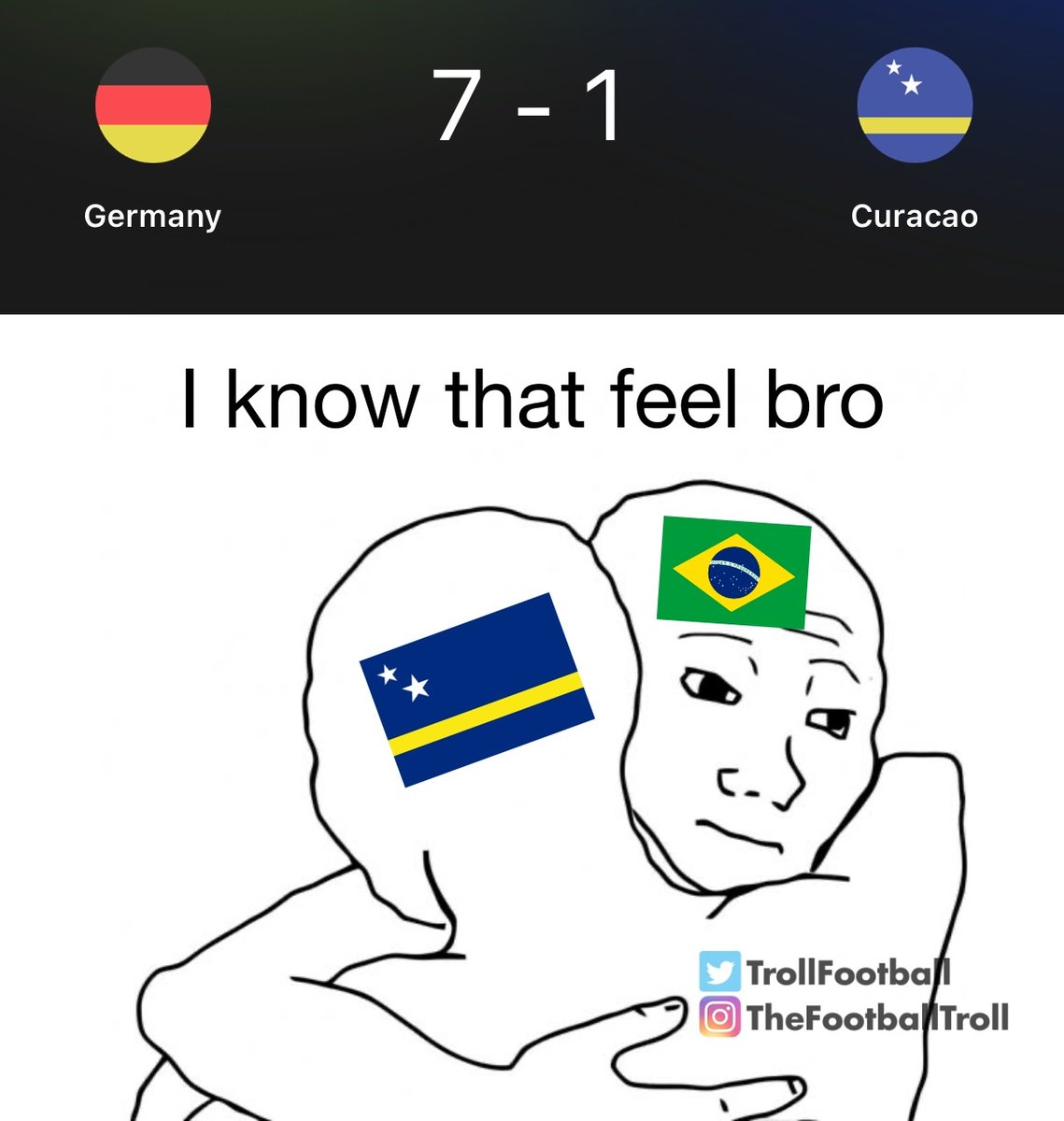 blitz_futball's tweet photo. @FabrizioRomano Scoreline is familiar to Brazilians 🇧🇷 https://t.co/SwyP1dcMsM