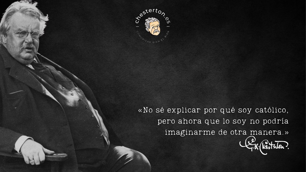 AGuzmanGalindo's tweet photo. «No sé explicar por qué soy católico, pero ahora que lo soy no podría imaginarme de otra manera.»
Gilbert Keith Chesterton 🏴󠁧󠁢󠁥󠁮󠁧󠁿 https://t.co/ZeeaZCd7ZI