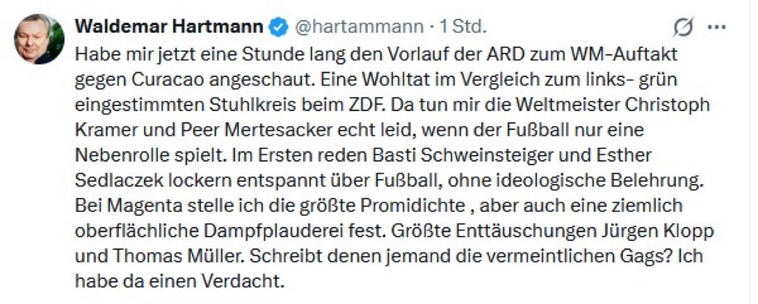 dammiLoh's tweet photo. Deutscher Rentner unzufrieden mit dem ÖRR.

Keine Pointe. 🤡

#GERCUW #HartaMMann https://t.co/mDmysY59sP
