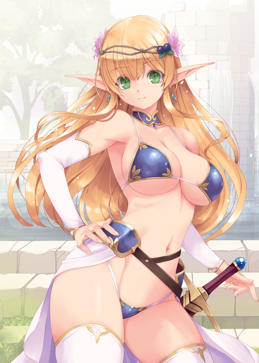 水浴びエルフ。の着衣。 