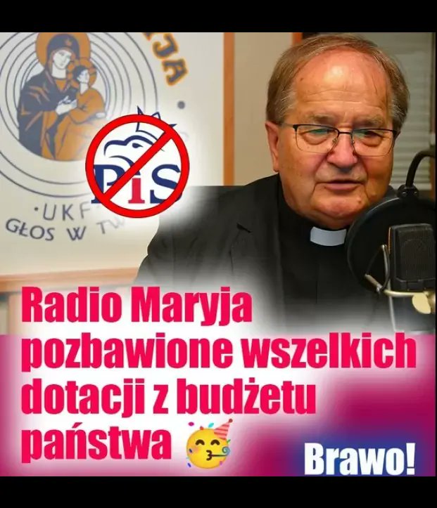lachelndteufel's tweet photo. Słuszna i oczekiwana decyzja władz. Radio Maryja zostało całkowicie pozbawione finansowania z budżetu państwa. Publiczne pieniądze nie powinny już dłużej wspierać mediów o konkretnym profilu ideowym.
PROSZĘ O RT! https://t.co/X9RtOVG8R6