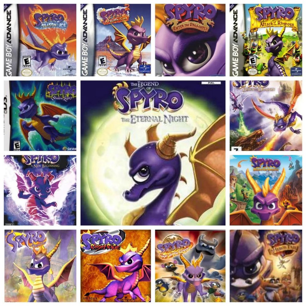 MegumiBandicot's tweet photo. Have you noticed that every game in the series has Spyro on the cover? https://t.co/k6L2HqlJdI