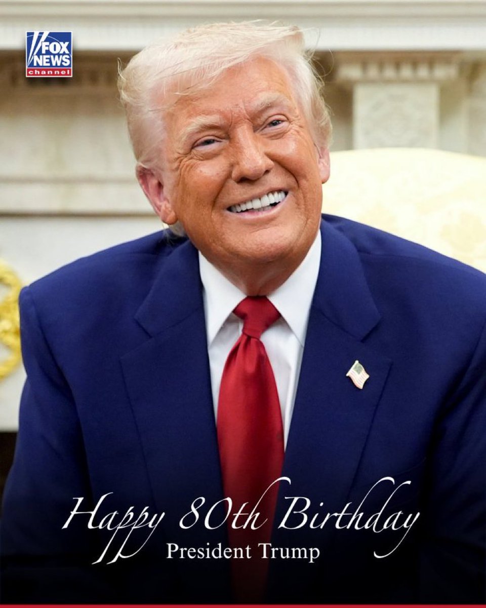 ProudElephant's tweet photo. Happy 80th Birthday President Trump! 🎉 https://t.co/xTEc1BUpwd