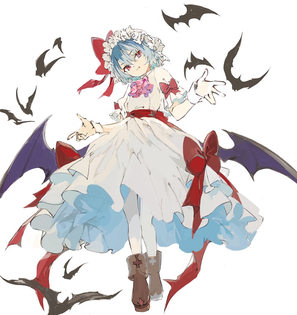 konabetate's tweet photo. 絵チャの産物、
東方のおぜう、ことレミリア。

紅魔郷発売までには
もう少し上手く描きたいところ… https://t.co/N9hFyR2Pwv
