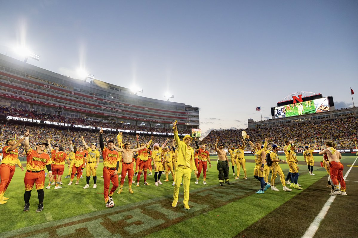 YellowTuxJesse's tweet photo. One of the greatest crowds in Banana Ball History. Thank you Nebraska. 

You brought the energy to another level than we’ve ever seen. You made us feel
at home and can’t wait to come back soon! https://t.co/SEhAtrAOAL