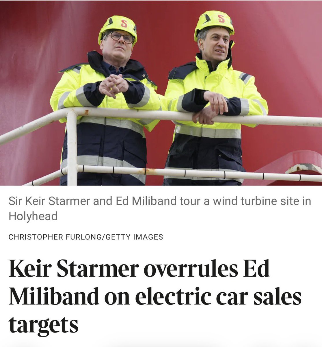 ReformDaily_'s tweet photo. ❌REFORM WINNING ON NET STUPID ZERO

Starmer overrules Miliband on job-destroying, industry-killing electric car sales targets

Reform UK has been leading the fight against EV mandates from day one - & would scrap them entirely states Richard Tice

https://t.co/awKZEJCS05

#RichardTice #ReformUK #NetStupidZero #NetZero #EVMandates #BritishJobs #Manufacturing #UKPolitics