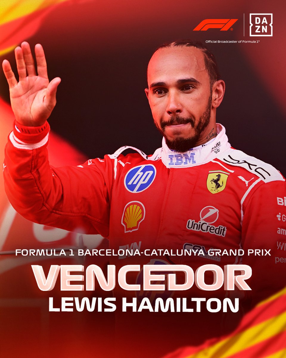 DAZNPortugal's tweet photo. Lewis Hamilton volta às vitórias 🔥

#DAZNF1 https://t.co/joT9aoAtqf