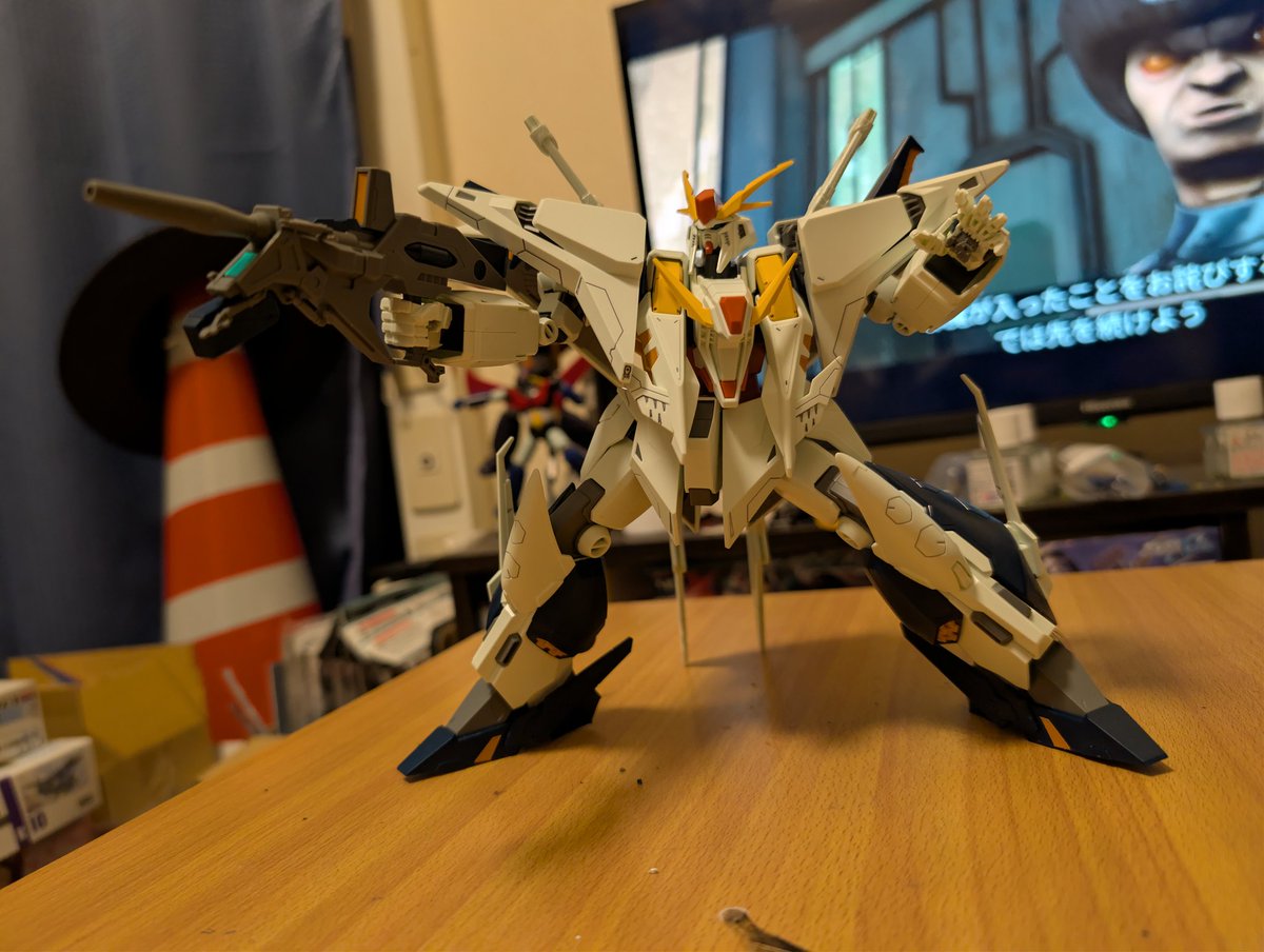 Joniki2199's tweet photo. #まカプラ
キルケーの魔女仕様のクスィーガンダム完成！
クスィー、ペーネロペー、アリュゼウスを並べると壮観ですなぁ！ https://t.co/XwcMuOstji