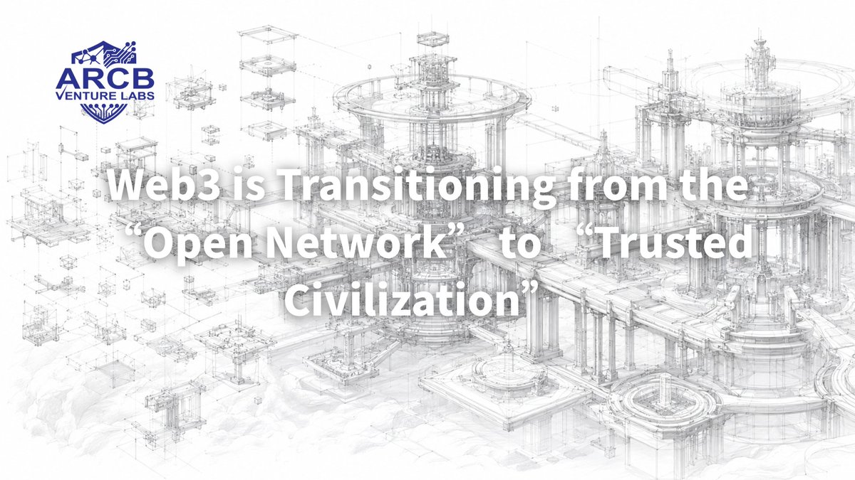 ArcbVentureLabs's tweet photo. Web3 is evolving from “open networks” into “trusted civilization.”

ARCB Venture Labs is building the civilization layer for the next generation global economy.

#ARCB #Web3 #TrustedCivilization

https://t.co/oJOdz5cfTf https://t.co/14i8qLrF4L