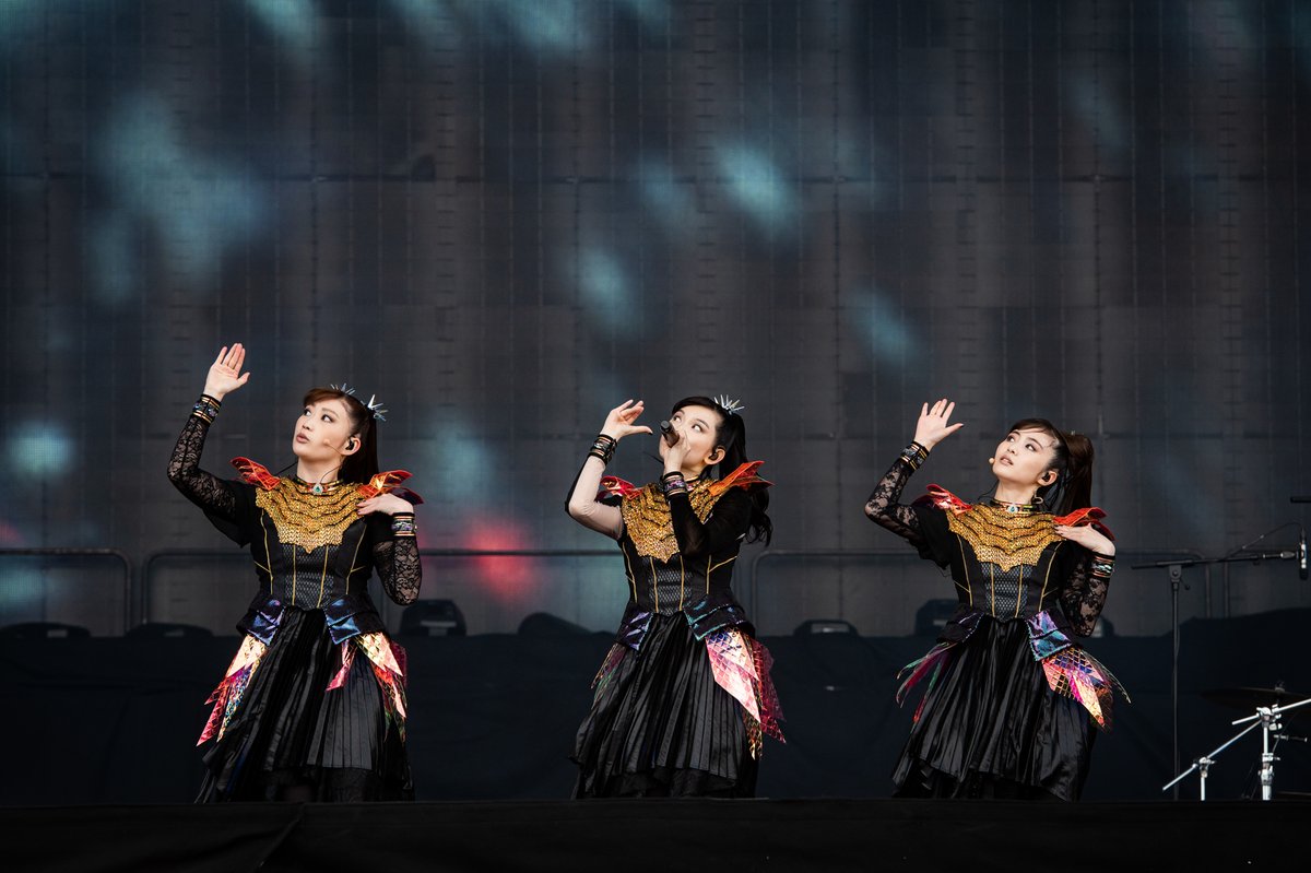 rocksound's tweet photo. BABYMETAL, Download Festival 2026  

LIVE REVIEW: “We are so happy to be back in Download… with sunshine!” SU-METAL smiles as BABYMETAL takes to the Apex Stage. Donington Park looks a little different right now than it did last time the trio were here. Back in 2024, their main stage set was cut short due to rain of biblical proportions, but today they’re back, and with nothing more than a light breeze to distract from their explosive antics. There’s one question they have to ask before that happens, though: “Are you ready to headbang?” The answer is a resounding yes, with the movements being made across the fields during ‘BABYMETAL DEATH’ guaranteeing an influx of chiropractor visits come Monday morning. After that, ‘PA PA YA!!’ and ‘METALI!!’ gets even the sleepiest of festival goers to their feet, and as the carnage ensues in front of them, SU-METAL, MOAMETAL and MOMOMETAL feed off of every last drop of intensity. Each note is pitch-perfect, and every movement is precise, whether they’re at their most blisteringly heavy or their most sugary sweet; the trio’s towering momentum doesn’t dip for a second. By the time we reach the pulverising likes of ‘Gimme Chocolate!!’ and ‘Headbangeeeeerrrrr!!!!!’, the sing-alongs are loud enough to trouble your eardrums and the vibes are at an all-time high.  For this one hour of power, Download Festival undoubtedly belongs to BABYMETAL.  

✏️ Maddy Howell 
📷 Carla Mundy
