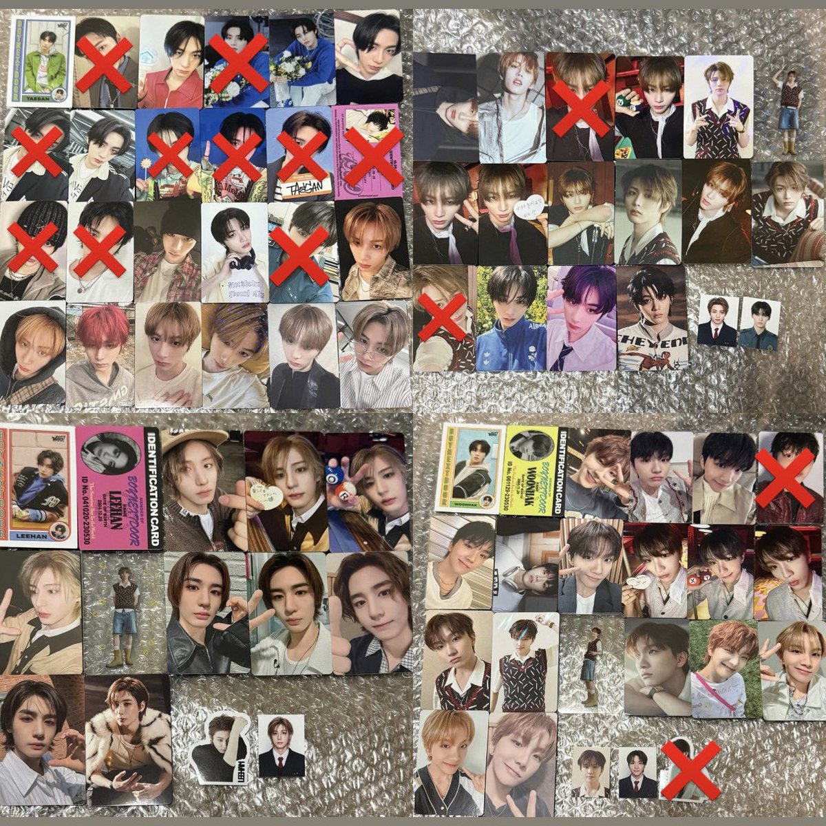 __jwpag's tweet photo. BOYNEXTDOOR ボネクド トレカ 交換
HOME HMV タワレコ 特典 過去トレカ
買取頂ける方探しております

【譲】ソンホ リウ ジェヒョン
        テサン イハン ウナク

まとめての方優先、お値下げ可能
できるだけ手放したい為、金額相談お気軽にお声掛けください！ https://t.co/VhI5KusJe7