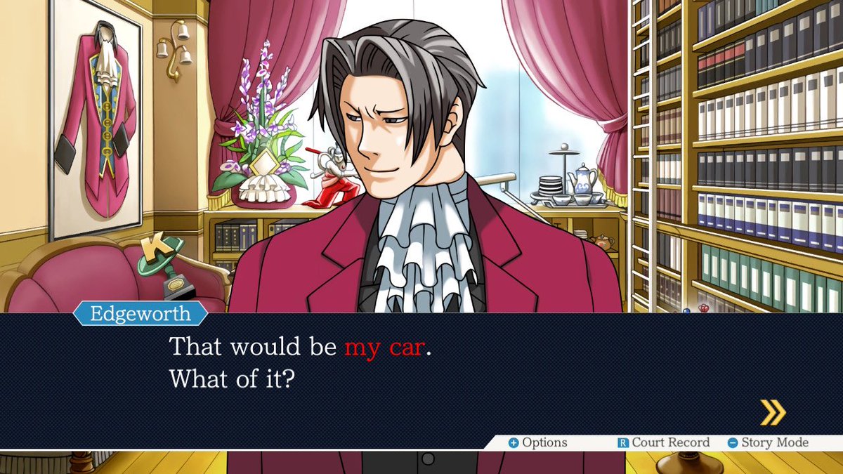 batgaszzzz's tweet photo. They found a body in your car that got stabbed with your knife what the fuck could you be possibly smile about Edgeworth https://t.co/SpNUM7k9PQ