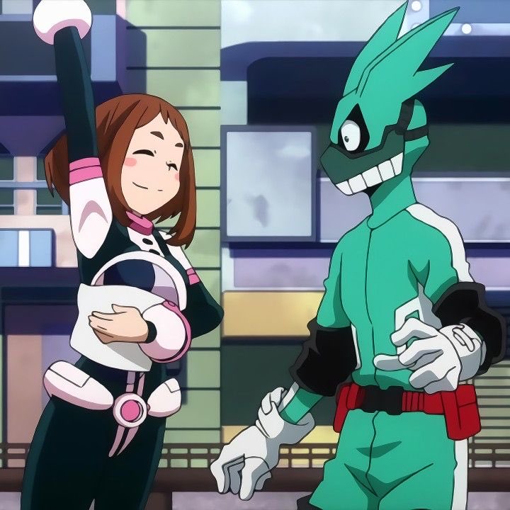 theteIephoneman's tweet photo. “Oh, sorry, this isn’t your problem, uraraka!”💚

“it is! We’re a team, aren’t we? Let’s do our best!”🩷 https://t.co/MePzPqtS1C