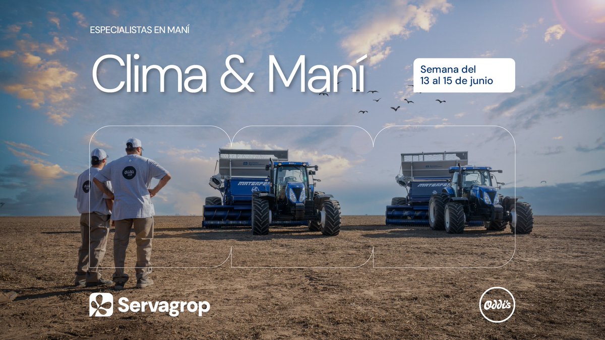 servagrop's tweet photo. Clima &amp; Maní - Semana fría 🥶

Dom-Lun: Heladas generalizadas. -4°C a 13°C.
Mar-Vie: Estable, seco, sube la temp. Sin lluvias.

Alerta heladas: Sur Gral Roca, Río Cuarto, Sáenz Peña, Marcos Juárez Lun-Mar.

#Agro #ManíArgentino https://t.co/t6bHgB3QTT