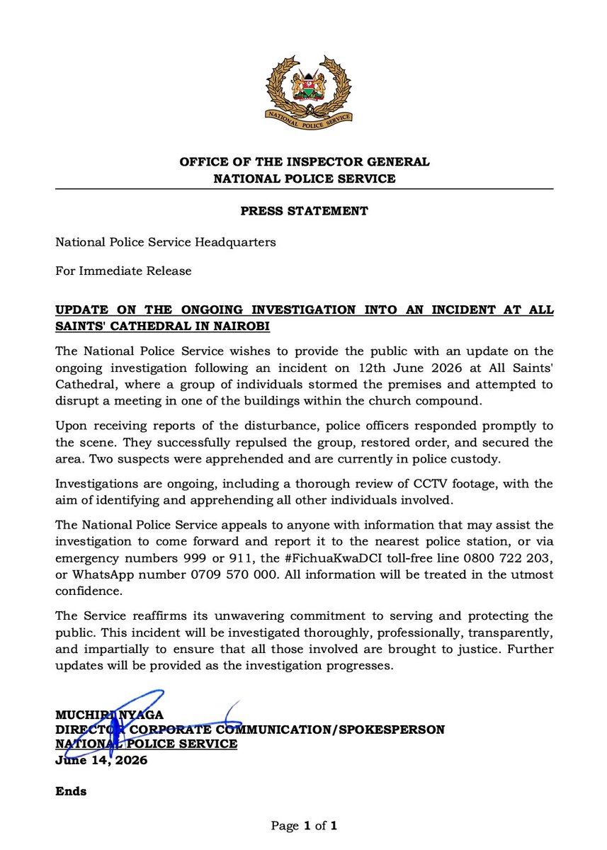 National Police Service-Kenya tweet media