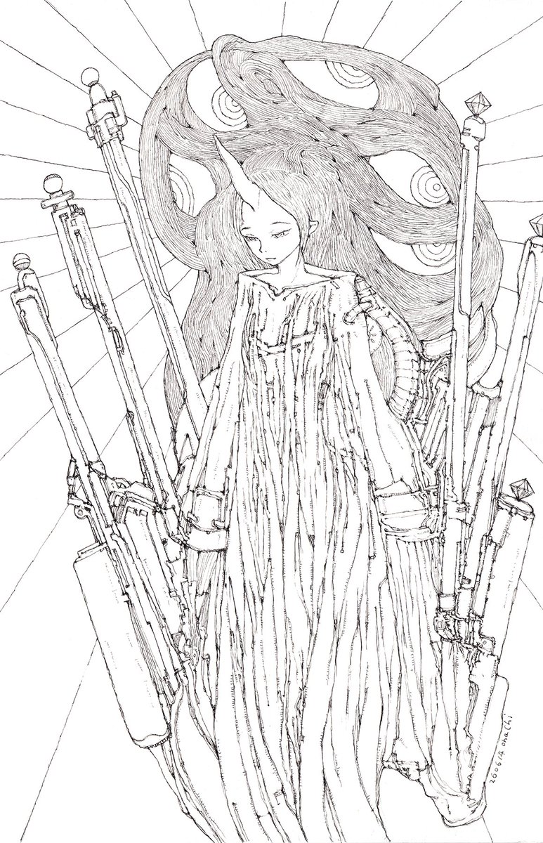 ohachi_e's tweet photo. Horn girl
線画です https://t.co/69t7ArrJFJ