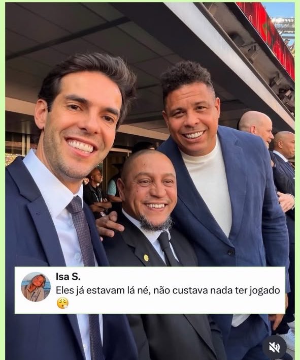 BotsowEuro's tweet photo. @odanielscott Já pensaram Romário e esses 3 em campo ontem??? Era de 5 ou 6, com 2 de falta feitos pelo Roberto Carlos!!! Cadê o Mounjaro???? Meia dúzia de canetinhas e Ronaldo ainda joga a copa de 2030! https://t.co/rZ360vK0ct