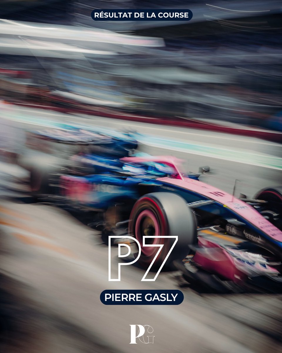PG10__Inside's tweet photo. 🏁 Résultat de la course!

Les deux voitures ont gagné les points grâce à une bonne stratégie et à une VSC au meilleur des moments.

Malgré un week-end compliqué, l’équipe a démontré son potentiel redoutable en course. 

+10 points a la maison 👏 

#F1 #BarcelonaGP https://t.co/HPScr1ovV2