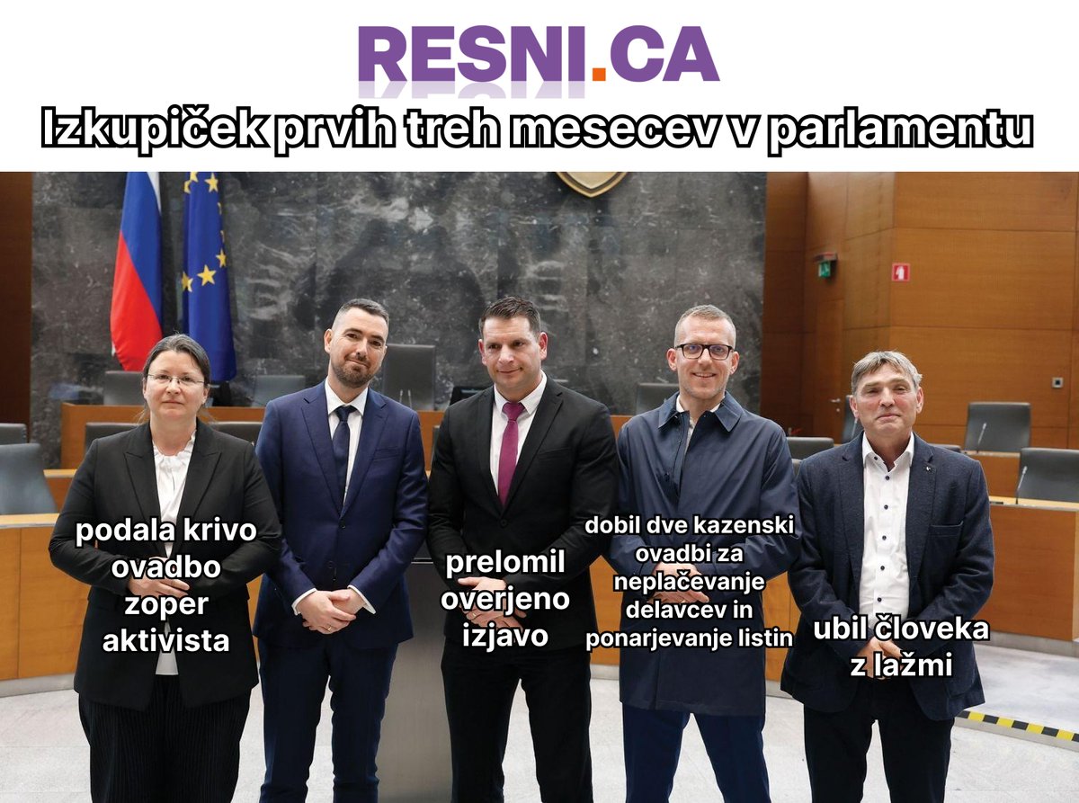 vladozlom's tweet photo. Fantastičen začetek mandata za @resni_ca. S čim bo postregel Nedeljko? https://t.co/gJCts7SCMh