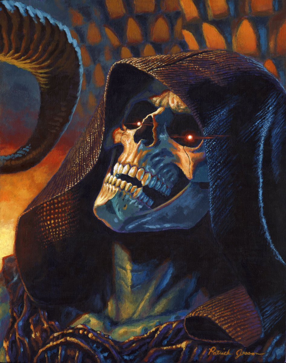 patrickjesson's tweet photo. Finished my painting of SKELETOR from the new Masters of the Universe movie!  Painted with acrylic paints on a 11”x14” wood panel. #art #painting #mastersoftheuniverse #motu #skeletor https://t.co/P8WMTGPtHC