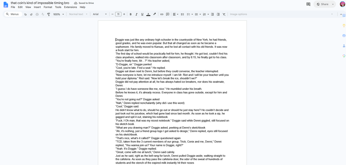 orangejuicekool's tweet photo. i wrote the fanfiction denni read on his tidal wave stream, took me too long to find out he read it O.O

but hey good news im working on more of it, expect an update soon https://t.co/a1ujOlZ4QM
