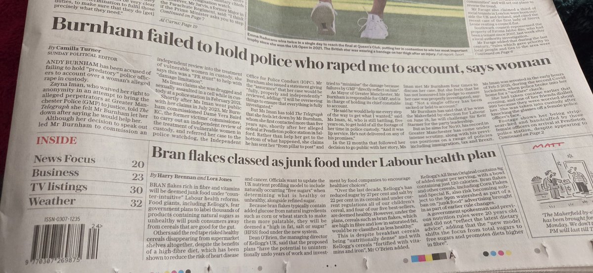 ImanZayna's tweet photo. I have to give a special thanks to @Jes123tia456  Jayne Senior for introducing me to the Telegraph and @camillahmturner  which made me front and second page news in todays Sunday @Telegraph. As well as triggering the online coverage yesterday.

https://t.co/RId4oybRW9

Which then resulted in this too

https://t.co/WxPX09MsD3

I will put up the broadsheet paper coverage up later for you all to read... its good for me but bad for @gmpolice