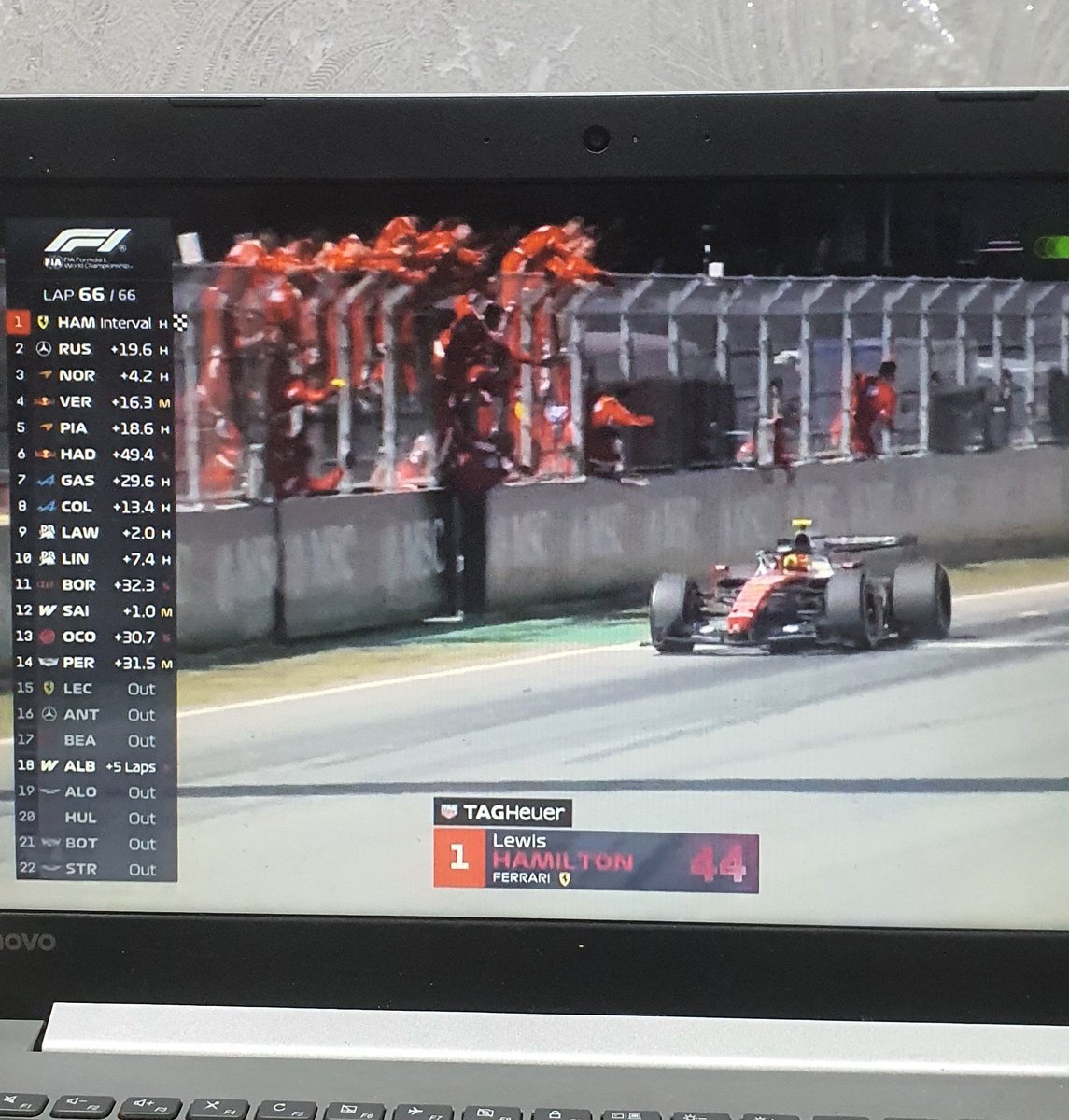 Stan17_4ever's tweet photo. Yeaahhh babyyy. 🏎️💨
He's on top again, where he belongs... 🔝 

Thanks to Charles, Alonso, Kim Kardashian, whaever tf happened to Kimi's car, etc... https://t.co/oUPSsFLchW