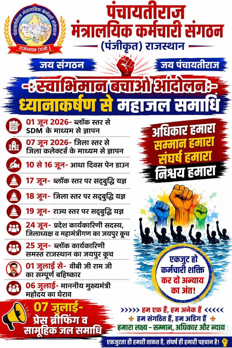 rinki0x's tweet photo. पंचायती राज के बाबुओं की सुनो पुकार, बाबू आया आपके द्वार
#स्वाभिमान_बचाओ_आंदोलन
@PMOIndia  @RajCMO @BhajanlalBjp @madandilawar @otaramjidewasi @DrKirodilalBJP
@1stIndiaNews @News18Rajasthan @NDTV_Rajasthan @ZeeRajasthanNe1 https://t.co/1UQW4jeI8b
