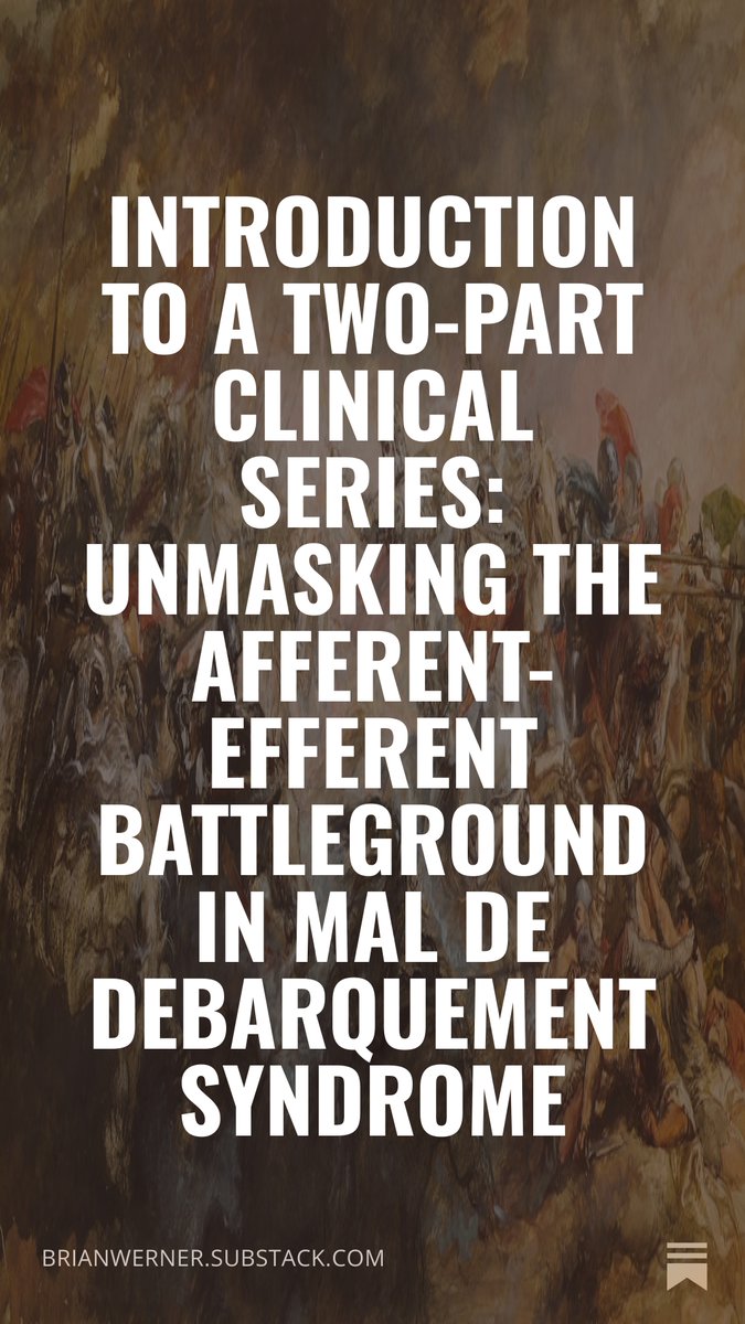 BW27811's tweet photo. June is MdDS Awareness Month - I want to introduce you to a Two-Part Clinical Series: Unmasking the Afferent-Efferent Battleground in Mal de Debarquement Syndrome https://t.co/iasJvQ4aTe https://t.co/tmZ84xoI8Z