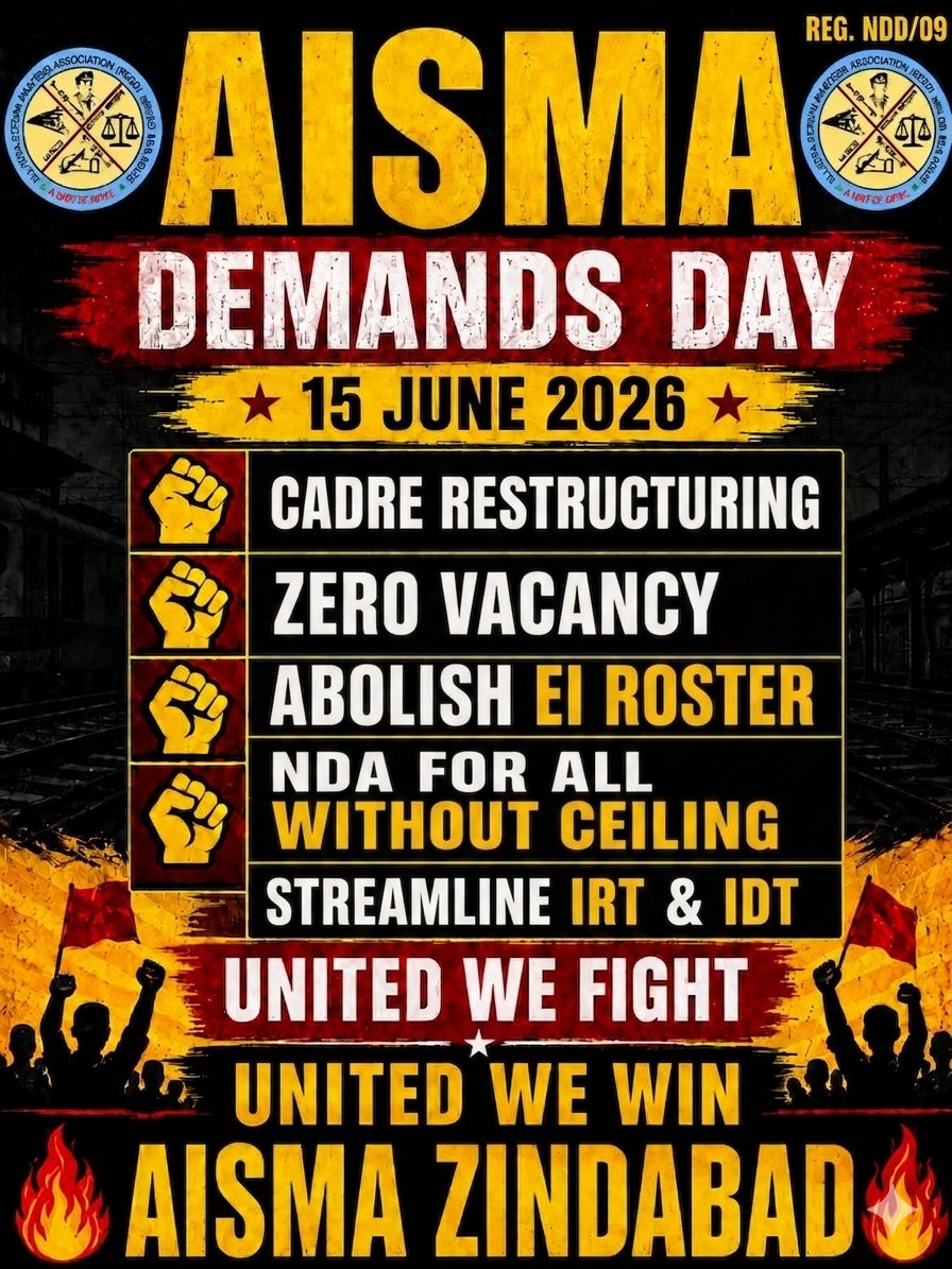 Aisma_pryj_div's tweet photo. ✊Voice for Reform.Hands for Nature. 🌿
This AISMA Demands Day on 15th june, Station Masters while protesting for their demands,simultaneously leading a mass plantation drive as a powerful gesture of self-responsibility.
@AshwiniVaishnaw
@PMOIndia @SrDOM_PRYJ @drmncrald @CnbCtm https://t.co/Wj47SGMVsY