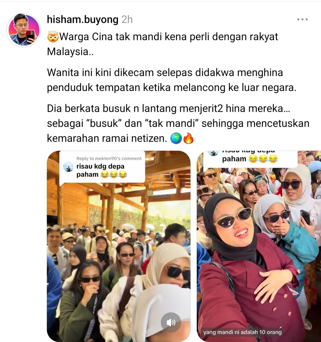 mynewshub's tweet photo. Elok sikit bawak diri di negara orang...ingat...di sana kita pelancong..bukan penduduk asal.... https://t.co/9LQwn9UdOO