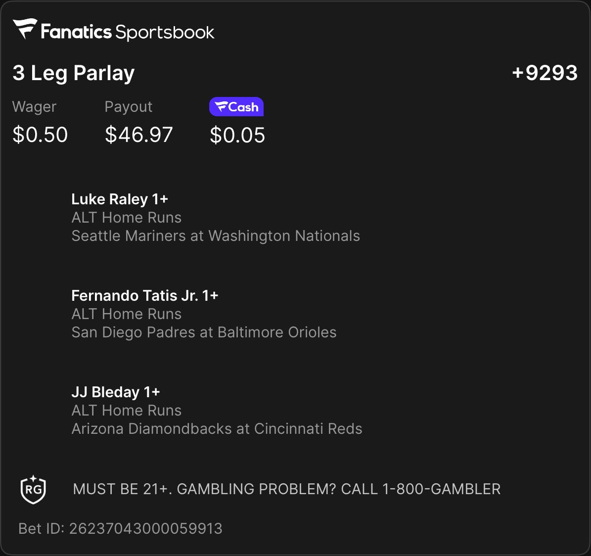 IvanSmi44253276's tweet photo. A friend shared a bet with you on Fanatics Sportsbook. Tap the link to view and copy their bet. Don't forget, you earn FanCash on your bets. New to Fanatics? Claim your welcome bonus. Must be 21+. Terms apply.
https://t.co/rTG882HzmC https://t.co/t97t5wkL0i