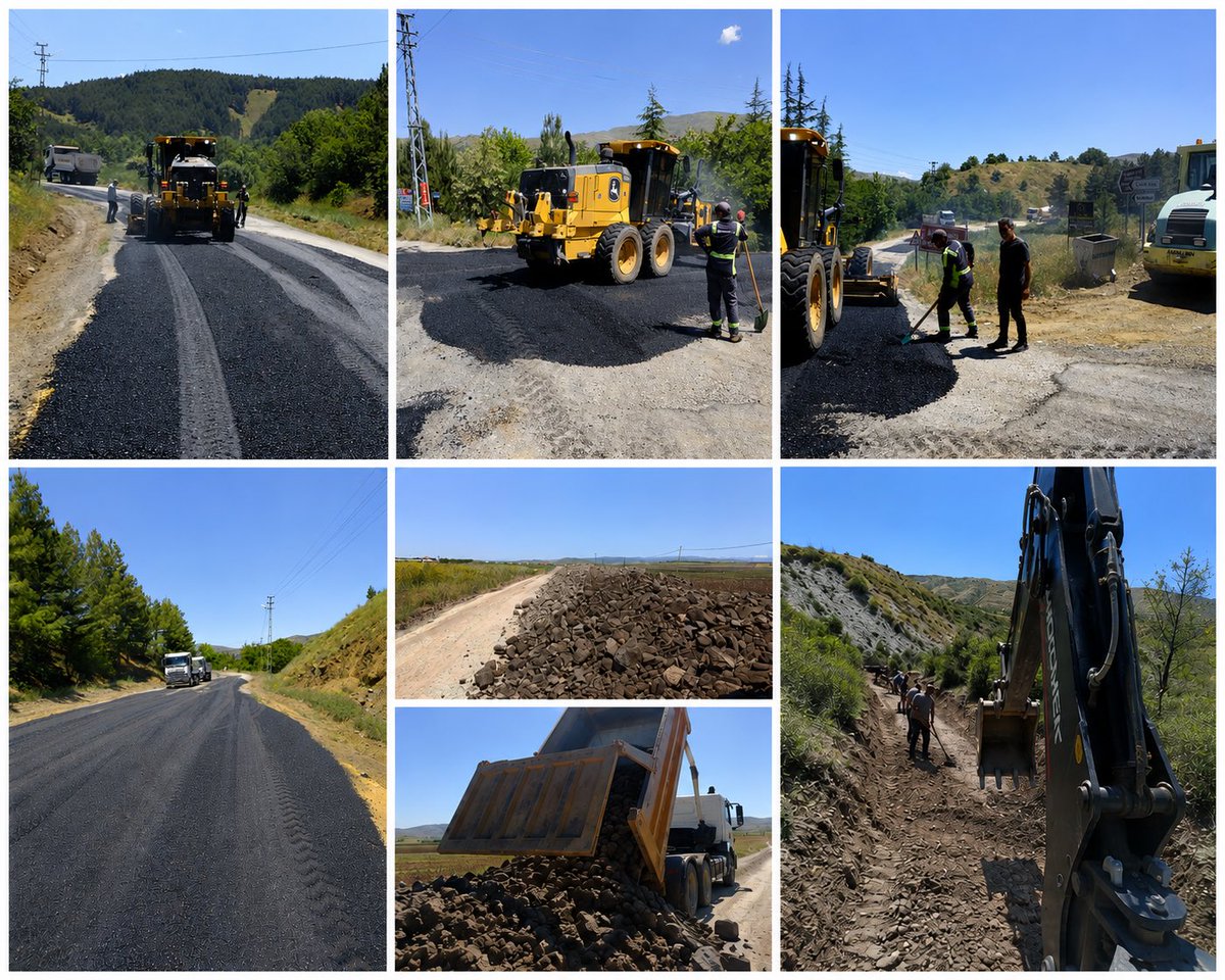 elazigozelidare's tweet photo. Elazığ İl Özel İdaresi olarak Sahada Çalışmalarımızı Sürdürüyoruz.

İl genelinde ulaşım, altyapı ve kırsal kalkınmaya yönelik çalışmalarımız aralıksız devam ediyor.

📍 Kovancılar ilçesinde Uyandık ve Soğanlı köylerinde reglaj çalışmaları, Yazıbaşı Köyü’nde ise stabilize yol yapım çalışmaları sürüyor.

📍 Sivrice ilçesi Alaattin Köyü’nde 2026 yılı yatırım programı kapsamında 3 kilometrelik 1. kat asfalt yol yapım işi başlatıldı. Ayrıca Üçlerce Köyü’nde yağışlardan etkilenen tarımsal sulama bentlerinin onarımı ve yol reglaj çalışmaları, Haftasar Köyü’nde ise yol reglaj çalışmaları devam ediyor.

📍 Karakoçan ilçesinde Kuşçu Grup Yolu’nda stabilize ve onarım çalışmaları aralıksız sürdürülüyor.

📍 Baskil ilçesinde Suyatağı Köyü’nde stabilize çalışmaları, Bilaluşağı Köyü’nde ise reglaj çalışmaları devam ediyor.

📍 Palu ilçesinde Baltaşı, Keklikdere ve Yeşilbayır köylerini kapsayan kilitli parke yapım işi kapsamında Baltaşı Köyü’nde parke döşeme çalışmalarına başlandı.

📍 Alacakaya ilçesinde Çanakça Köyü’nde reglaj çalışmaları sürerken, Keban ilçesine bağlı Akçatepe Köyü’nde de yol reglaj çalışmaları devam ediyor.

📍 Maden ilçesinde Gezin–Kartaldere–Sarıkamış Grup Yolu’nda asfalt bakım ve onarım çalışmaları devam ediyor.

Elazığ’ın her noktasına hizmet götürme anlayışıyla, vatandaşlarımızın daha güvenli ve güçlü bir altyapıya kavuşması için çalışmalarımızı kararlılıkla sürdürüyoruz.

@numanhatipoglu @cemilyatkin 

#elazığ