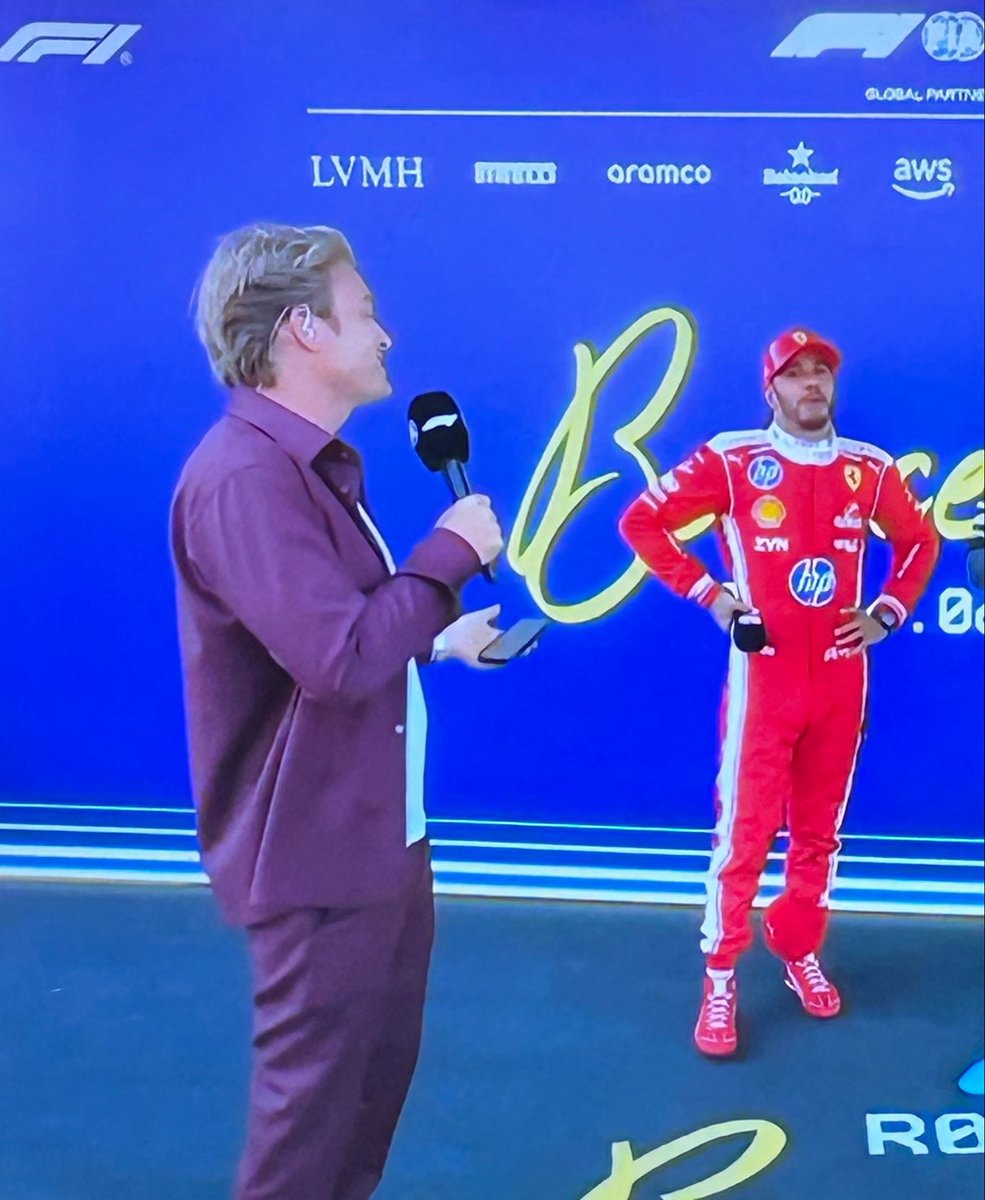 rquii_'s tweet photo. imagine winning ur first race since 2024 and nico rosberg is waiting for u😭 https://t.co/c8uxpUUaPc