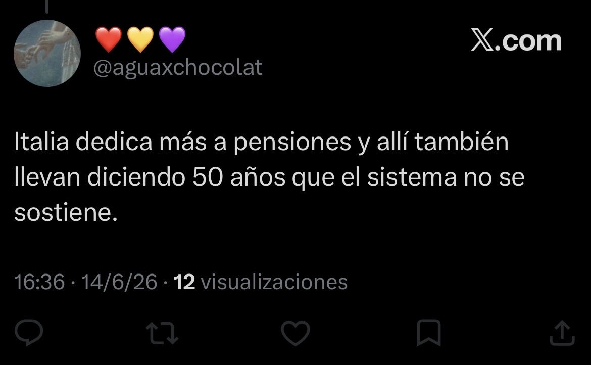 Disidente_R's tweet photo. “Llevan 50 años diciéndolo y sigue ahí.” Sí: con 28 años creciendo al 0,7%, deuda al 135% PIB, paro juvenil al 40%, fuga masiva de jóvenes y DOS reformas de pensiones. Los italianos tenían razón: por eso reformaron. España no ha reformado y la OCDE prevé que la supere en 2050. https://t.co/d1nnzZZ6Eh