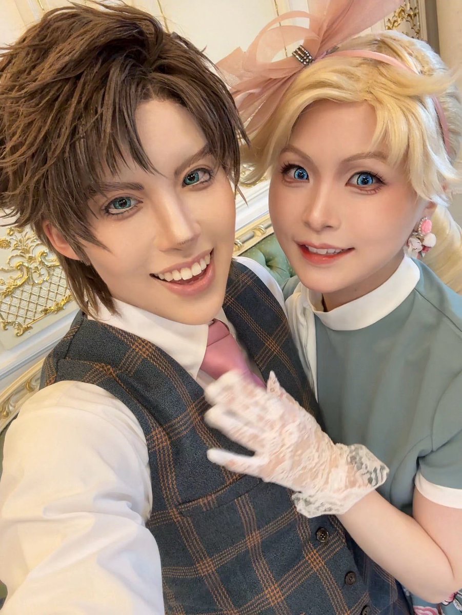 SSNC_cos's tweet photo. JJBA  ／ cosplay    (※捏造衣装)
Joseph Joestar &amp; Susie Q

念願のジョセQ夫婦併せしてきました！

事前に衣装考えるのすごく楽しかったし、
想像以上の仕上がりに感無量でした😭✨
ずっとやりたかった二人なので本当に幸せでした…🥹💓
ドタバタ撮影だったので動画のスクショで報告失礼します💋💓 https://t.co/7Ya3zqb5bJ