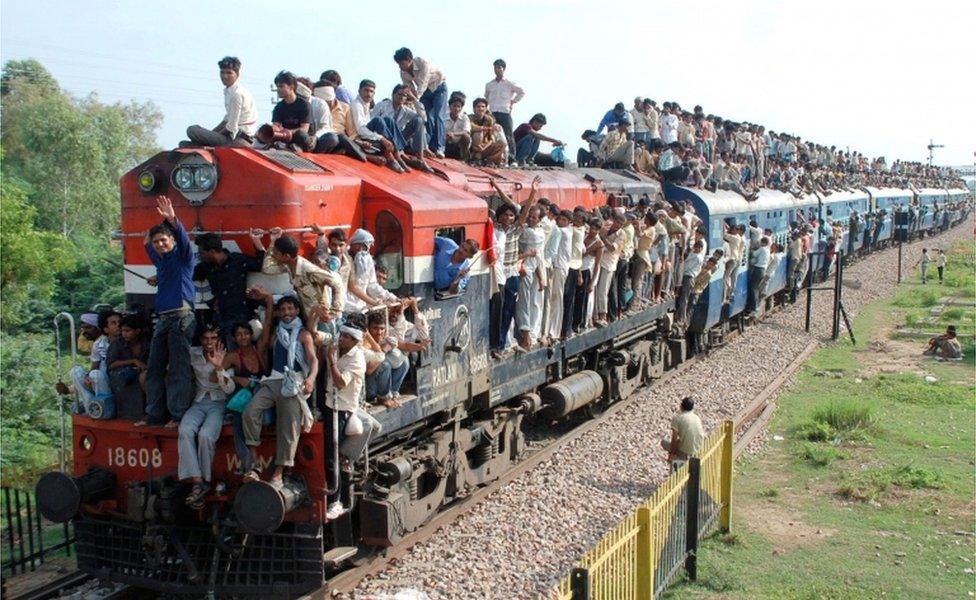 fatbuffalo4's tweet photo. This Indian is probably jealous that animals get better seats on the train in China https://t.co/U6iSJ741qP