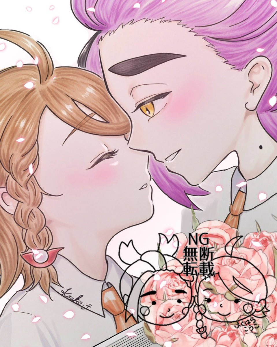 333Cocco's tweet photo. 今回は初めてイラストを諸々しぶにアップしておりました。1,2枚目はそれぞれ弊小説のイメージイラスト、3枚目はお誘いいただいてゼロきみ3パンフへ寄稿したplda留学カップルイラストでした🤗
#ゼロきみ3後夜祭 https://t.co/zDTZXWmCDI