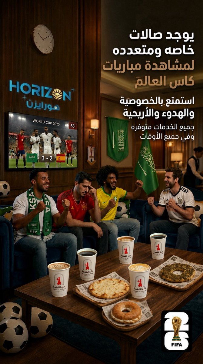 _hplus's tweet photo. 📺⚽️ المباراة على الشاشة…
والحماس في كل زاوية!

استمتع بمشاهدة مباريات كأس العالم في فندق هورايزن مع أعلى درجات الراحة والخصوصية 🔥🏆

#كأس_العالم #فندق_هورايزن #نجران #مشاهدة_المباريات #السعودية #كاس_العالم_٢٠٢٦ #بث_مباشر #مباراه_اليوم https://t.co/CrXTgAt2Ax