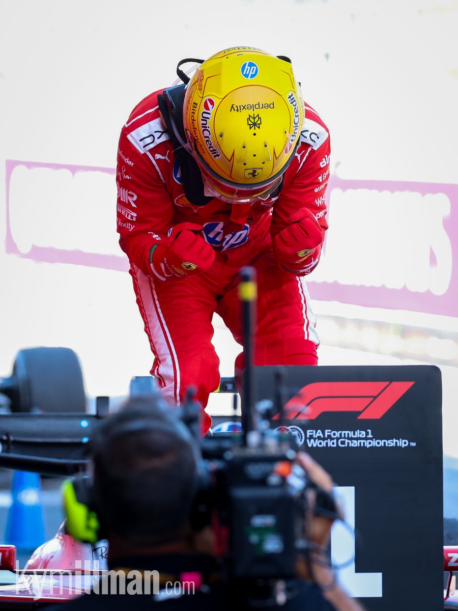 KymIllman's tweet photo. FORZA FERRARI

It is victory at last for Lewis Hamilton. The seven-time World Champion produced an impressive three-stop strategy to claim his first Grand Prix win since Belgium 2024, and his first in red. Once Hamilton came out ahead following his final stop, he never looked back, pulling clear of former teammate George Russell to secure a commanding victory. A landmark moment for both driver and team, and one that the Tifosi have been waiting a long time to celebrate. He was overcome with emotion in parc ferme.

#f1news #f1content #barcelonagp