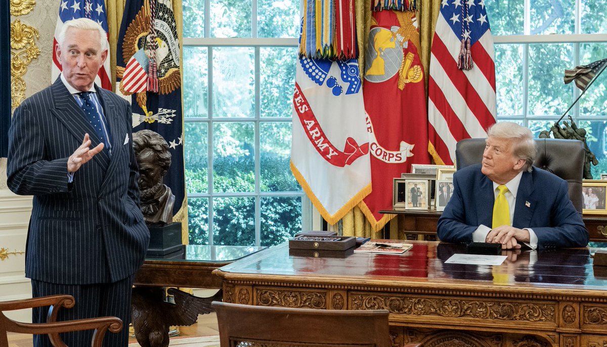 RogerJStoneJr's tweet photo. Happy 80th Birthday to Donald Trump.

Since 1988, it was my dream to see him become President of the United States and lead our nation into an era of unprecedented strength and prosperity.

I worked for Richard Nixon, Bob Dole, and Ronald Reagan — none of them as tough as DJT. https://t.co/nBnkYEwyNo