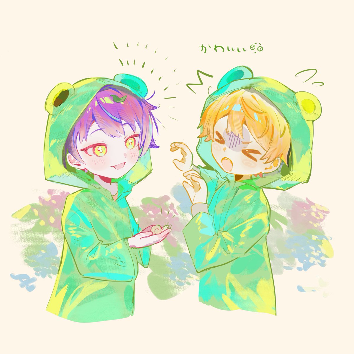 karukaruv's tweet photo. 🐸🎈🌟🐌✨️ https://t.co/If9fGlksD3